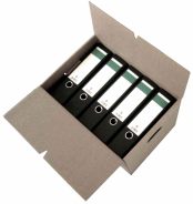 Transportbox M, Bücherkiste  Qual. 2.40 EB, 475x320x320mm, mit Patentboden und Grifflöchern, unbedruckt (C)NEUHAUS-PAPIER DORTMUND